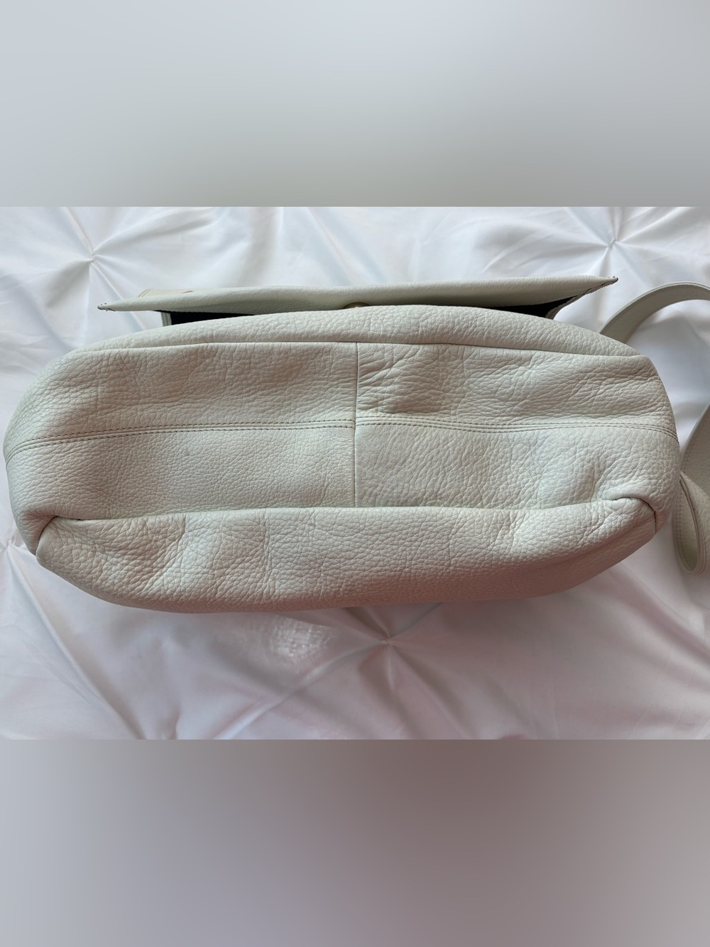 Givenchy Life Vintage Soft Pebble Leather Crossbody Bag, Off-White, EVC - Picture 10 of 16